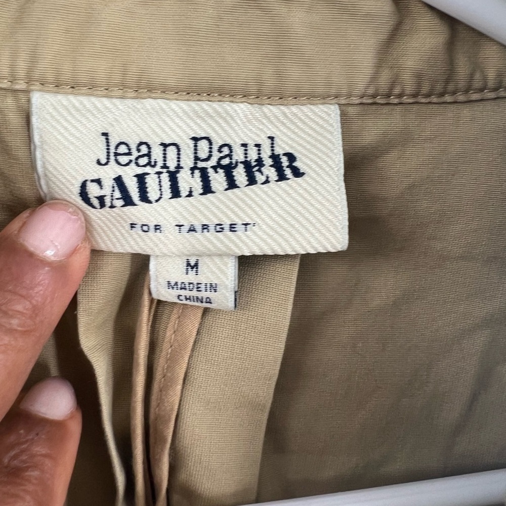 Jean Paul Gaultier for Target brown trench coat no belt size M - Picture 4 of 10